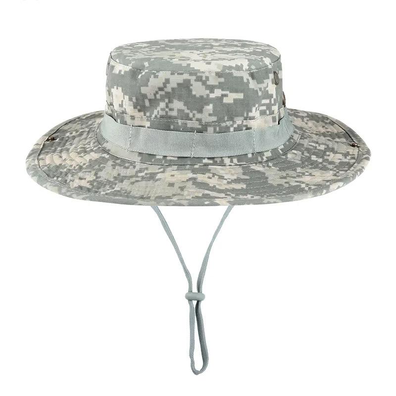 Tactical Camo Boonie Hat for Men, Wide Brim UV Protection Sun Hat for Fishing, Hiking, Hunting & Outdoor Adventures Tactical Camo Boonie Hat for Men, Wide Brim UV Protection Sun Hat for Fishing, Hiking, Hunting & Outdoor Adventures