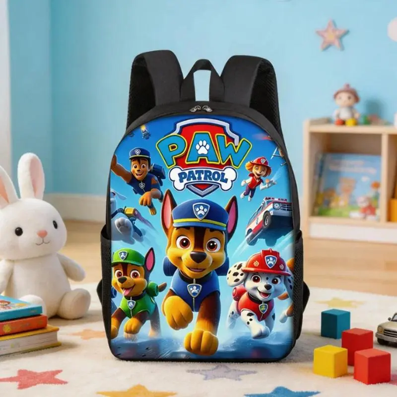 Paw Patrols Backpack Student Chase Skye Cartoon Anime Printed Schoolbag Waterproof Large Capacity Light Rucksack Bookbag Gift