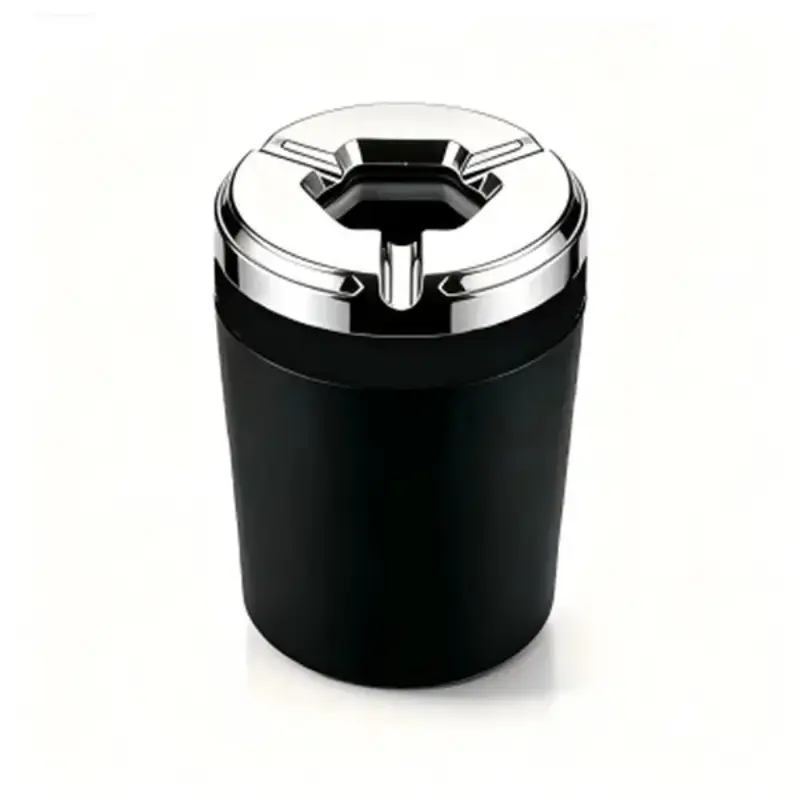 Portable Vehicle Cup‑Holder Ashtray, Trending Auto Cigarette Ash Holder, Rotating Sealed Lid for Odor Resistance, Heat‑Resistant & Easy‑to‑Clean Build, Practical Interior Accessory for SUV, Truck, Van & Daily Driving