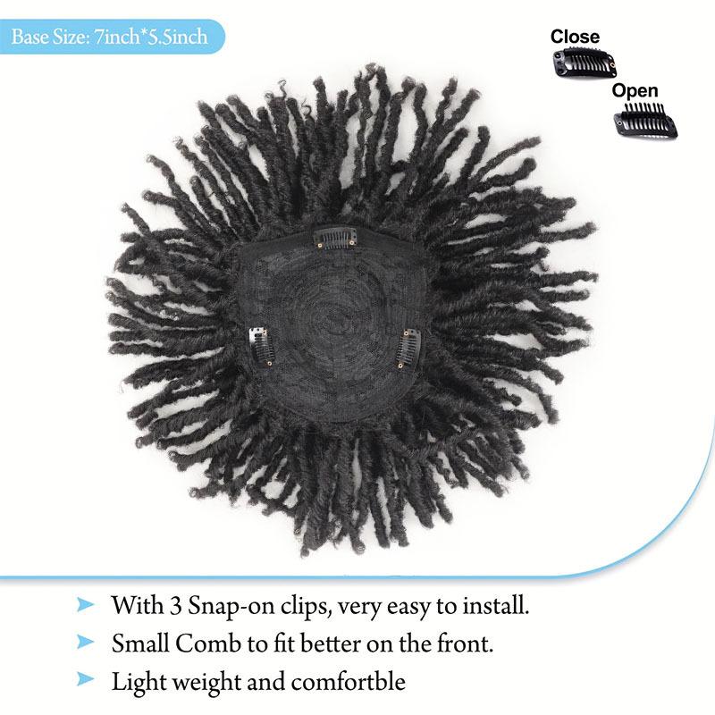 Fashion Wig 100g Dreadlock Clip In Hair Extensions for Men Women Hip Hop Top Head Synthetic Dreads