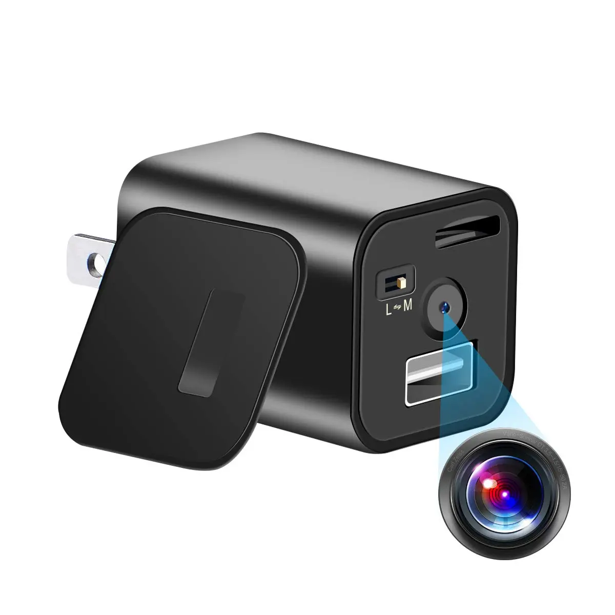 Hidden Spy USB Charger Camera HD 1080P Mini Nanny Cam with No WiFi