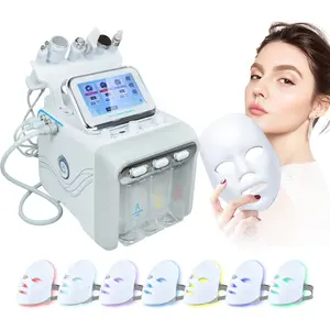 7 in 1 Small Bubble Deep Pore Cleaning Facial Cleansing Machine H2 O2 Hydra Dermabrasion Peel Oxygen Jet Beauty Equipment