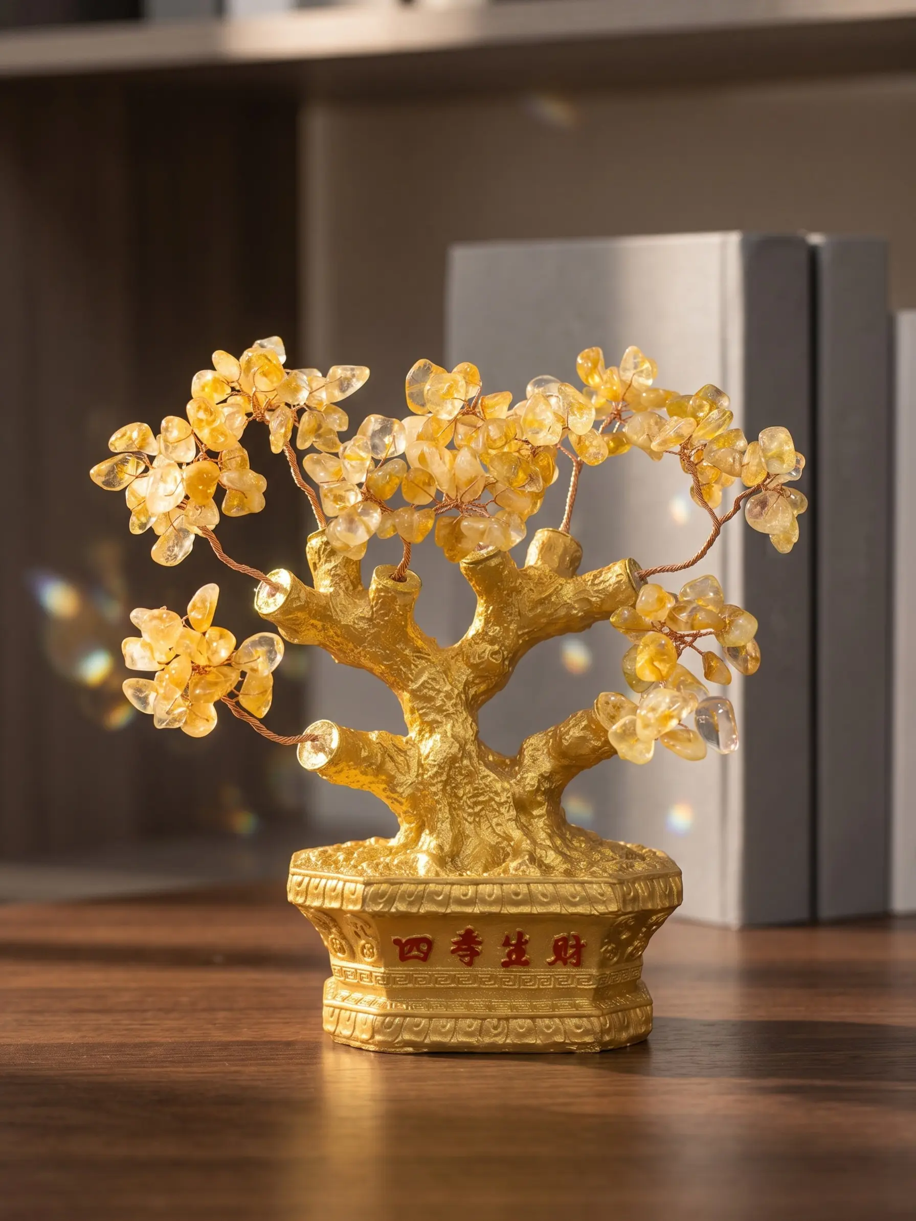 Wealth Manifestation Citrine Sculpture, Feng Shui Energy Decor, Table Ornament, Enhance Your Space with Natural Stone Artistry, Ideal for Home & Office