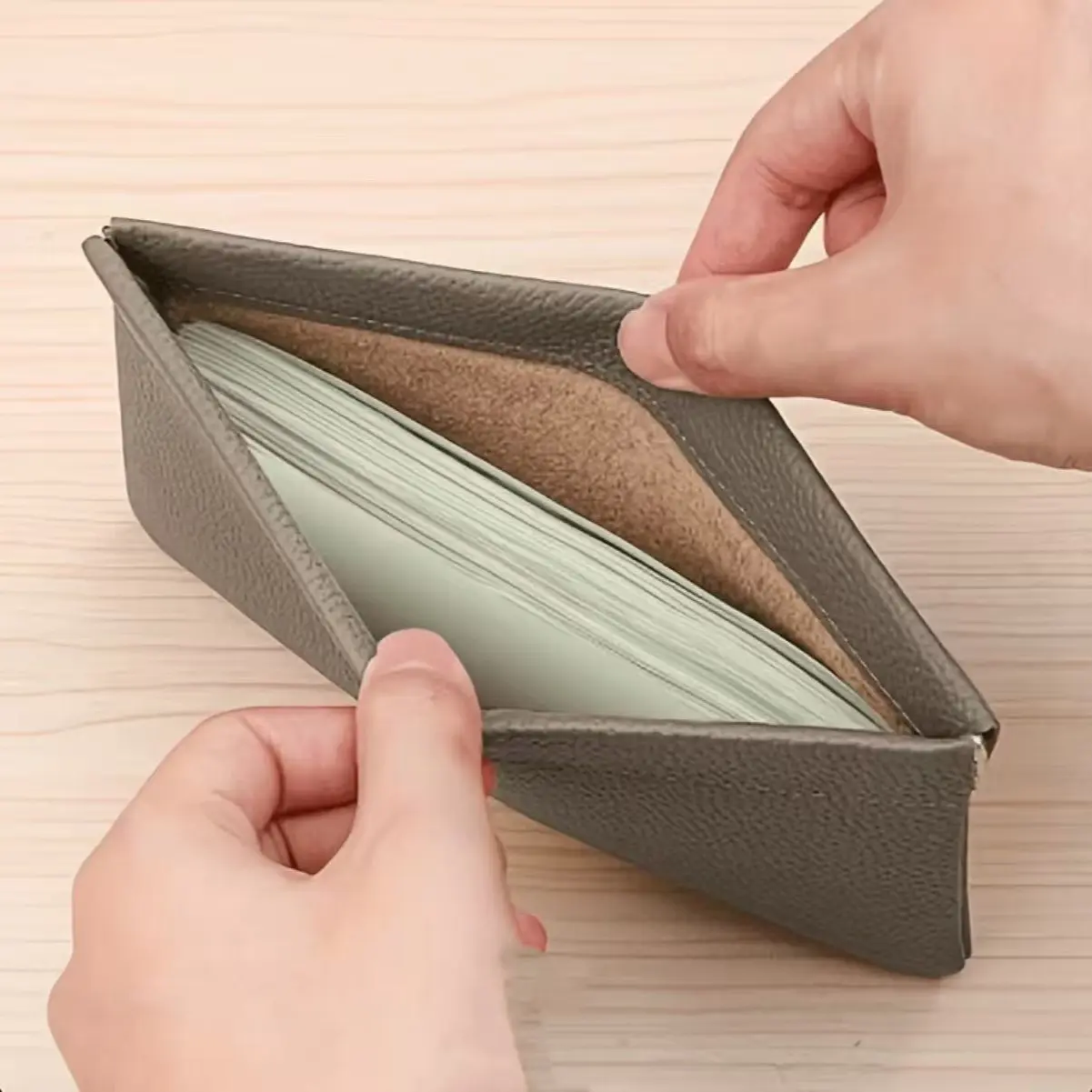 2 Piece Eyewear Case Set, Leather Material, Auto-Close Design, Long-Style Wallet & Data Cable Organizer, Phone Storage Bag