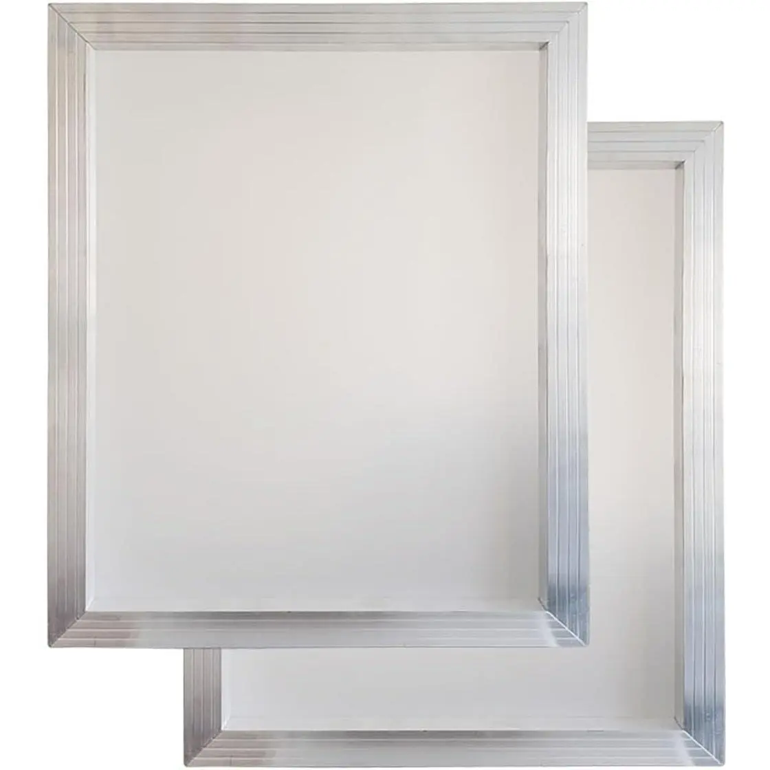 Aluminum Silk Screen Printing Screens 16 x 20 Inch Frame - 110 White Mesh (2 PC)