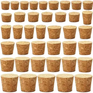 40 count Cork Stoppers 8 Sizes Wooden Tapered Cork Plugs, Wooden Tapered  Bottle Stoppers  Corks for   Bottle Crafts