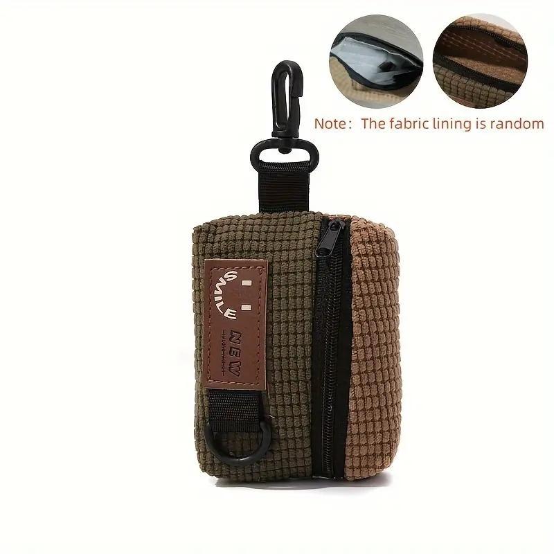 Portable Small Bag with Zipper, 1 Count Lightweight Coin Purse, Multipurpose Earphone Bag, Storage Bag for Home & Travel, Durable Fashion Wallet
