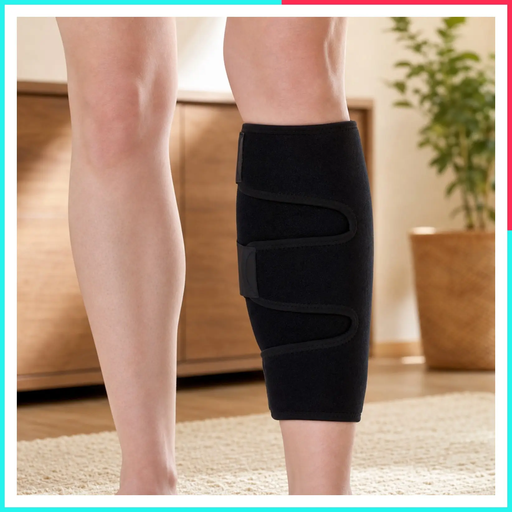 Adjustable Calf Support Brace – Shin Splint Compression Wrap, 1 Pack