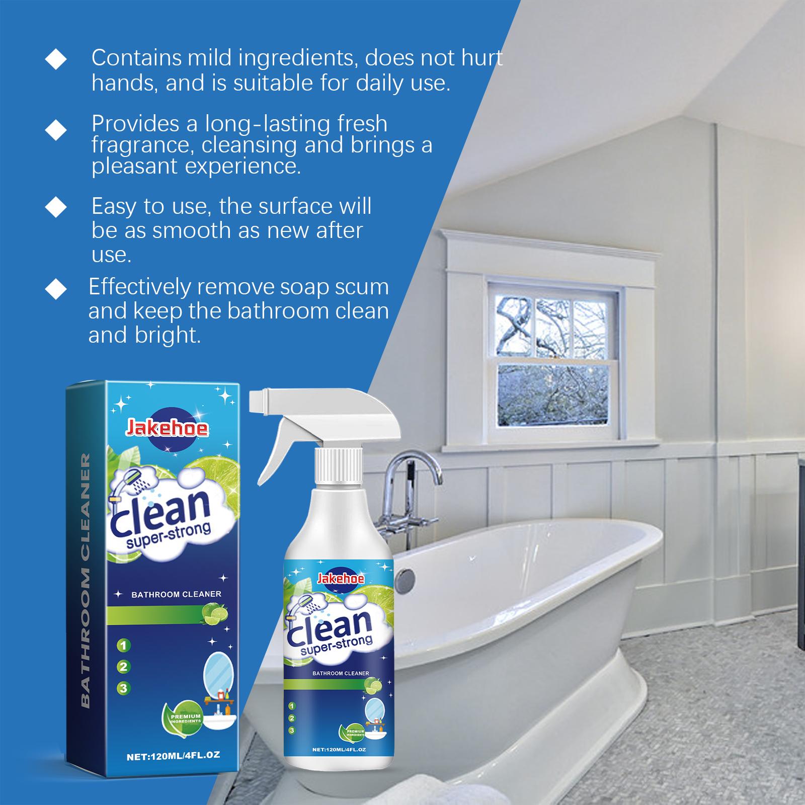 Jakehoe Bathroom Cleaner, Removes Water Stains Lime Cleaning Surfaces Bathroom Cleaner