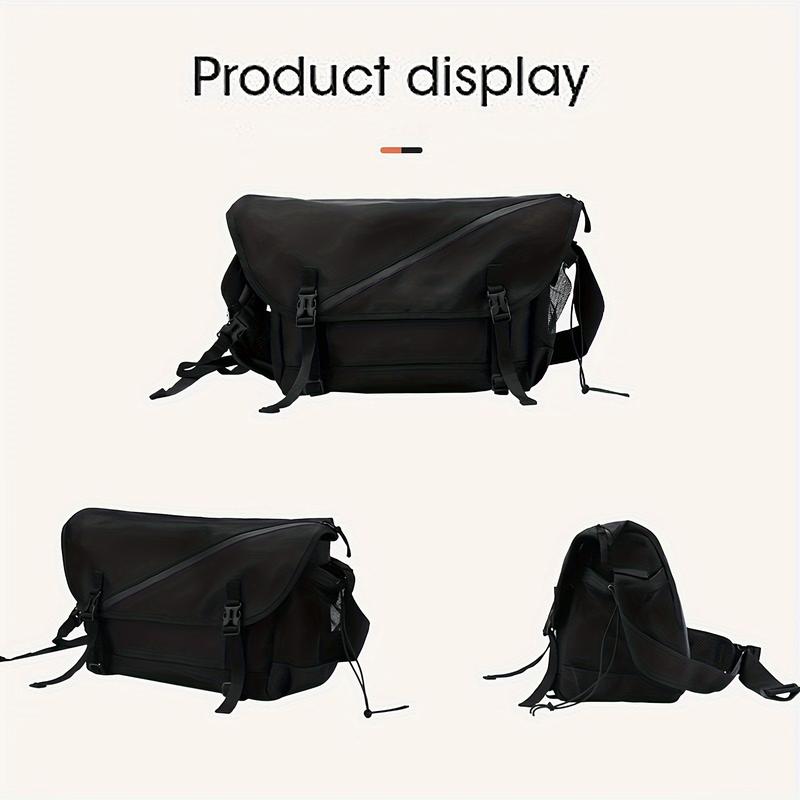 BIGWIG Crossbody Bag for Men Teenagers, Fashion Japanese Style Messenger Bag, Large Capacity Work Bag, Casual Streetwear Shoulder Satchel for School, Travel & Everyday Use