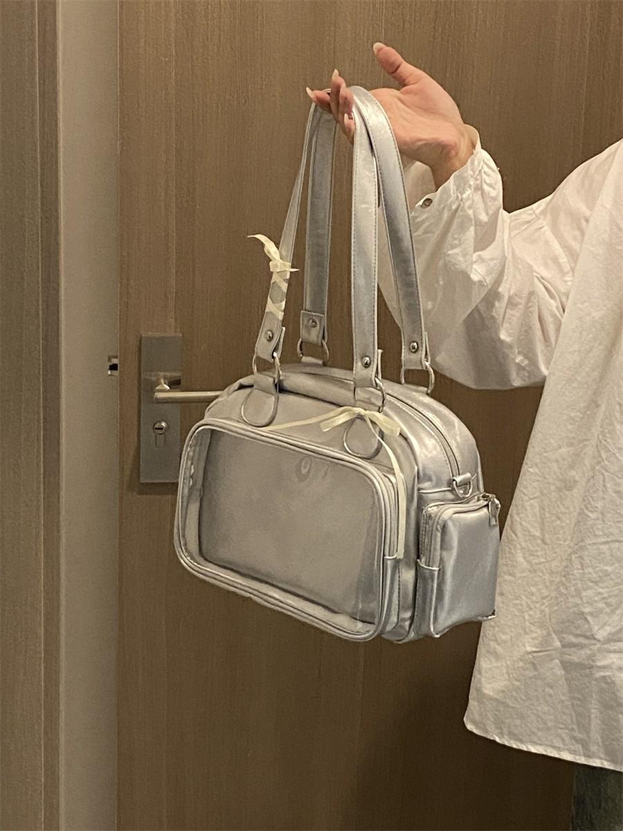 Anime Two-Dimension Japanese Uniform Bag Jk Shoulder Bag Large Capacity Crossbody Versatile Badge Display Bag Doll Itabag Purse