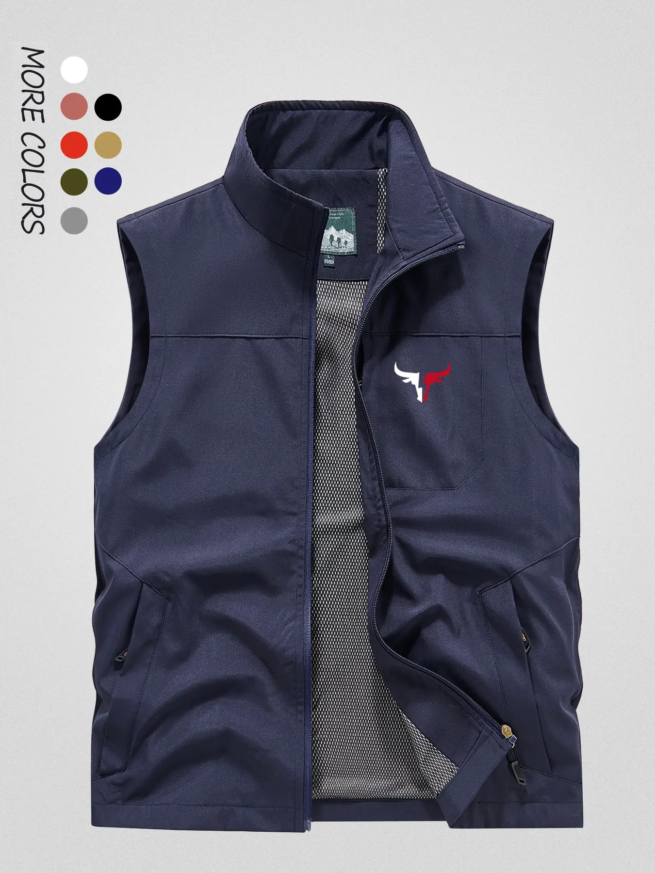Men's Fishing Vest for All Seasons, Outdoor Hiking Camping Tactical Vest, Multi-Functional Summer Workwear Photography Vest, Plain Casual Menswear