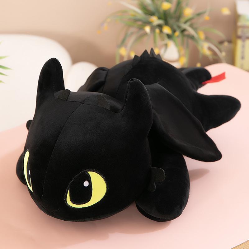 30-40cm Large Toothless Dragon Plush Body Pillow Cute Cartoon Dragon Soft Decorative Stuffed Body Pillow Anime Sleeping Cushion