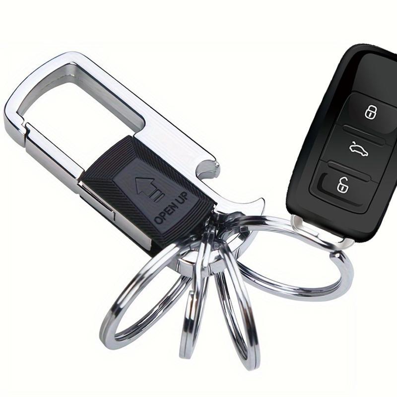 Car Keychain with 2 Removable Key Rings, Car Key Holder with Bottle Opener, Multifunctional Car Keychain, Car Interior Accessories