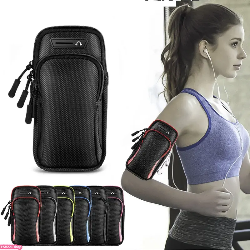 Unisex Running Armband Phone Holder & Water-Resistant Waist Bag - Universal Fit for 7.2 in Smartphones, Adjustable, Secure, for Runners, Activewear