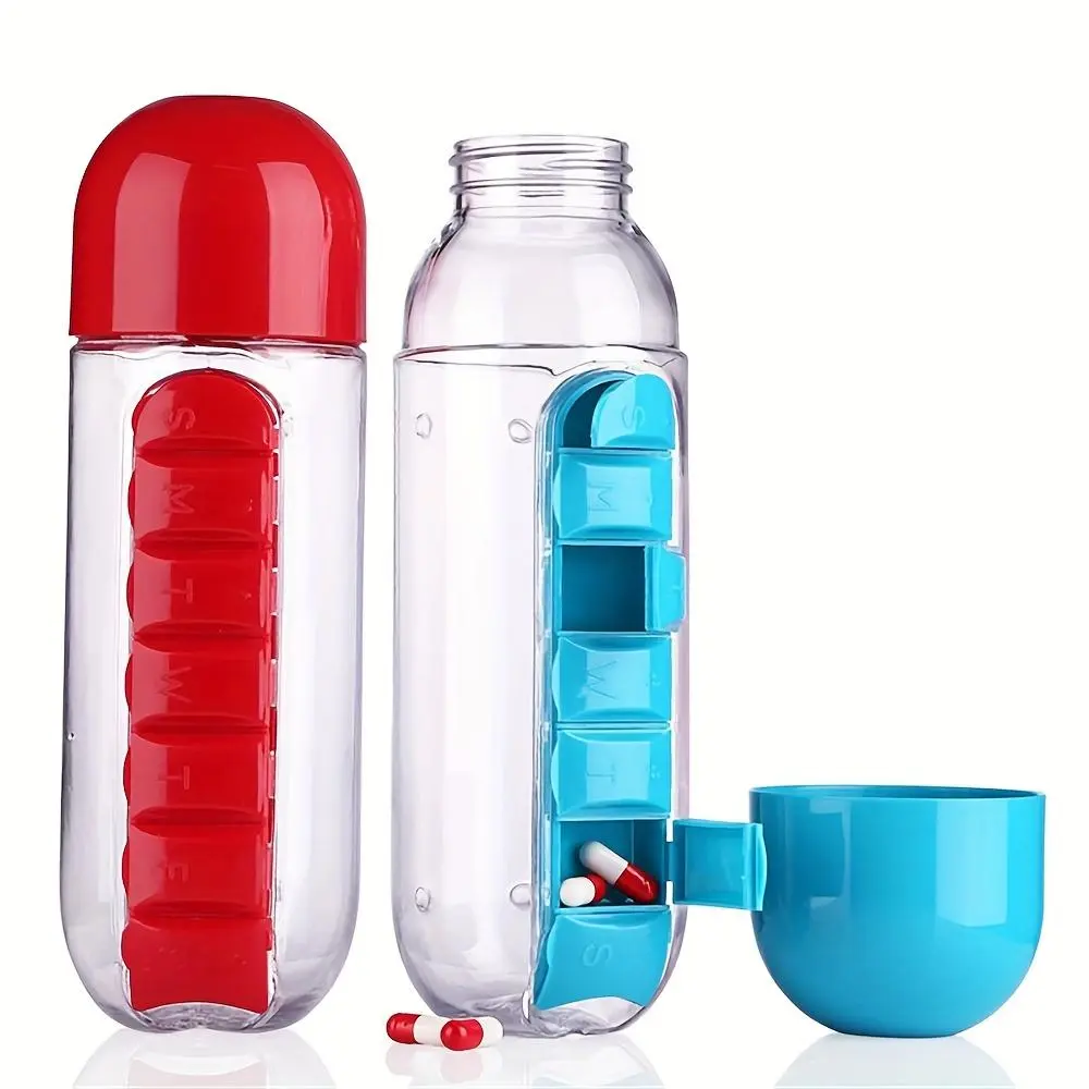 Creative Medicine Box Water Cups Come with Seven-day Medicine Box Water Cups, Medicine Box Cups, Capsule Cups and Pill Cups