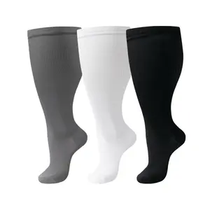 3 pairs of comfortable and fashionable compression stockings, with breathable and durable design, suitable for running, yoga and all-day wear.