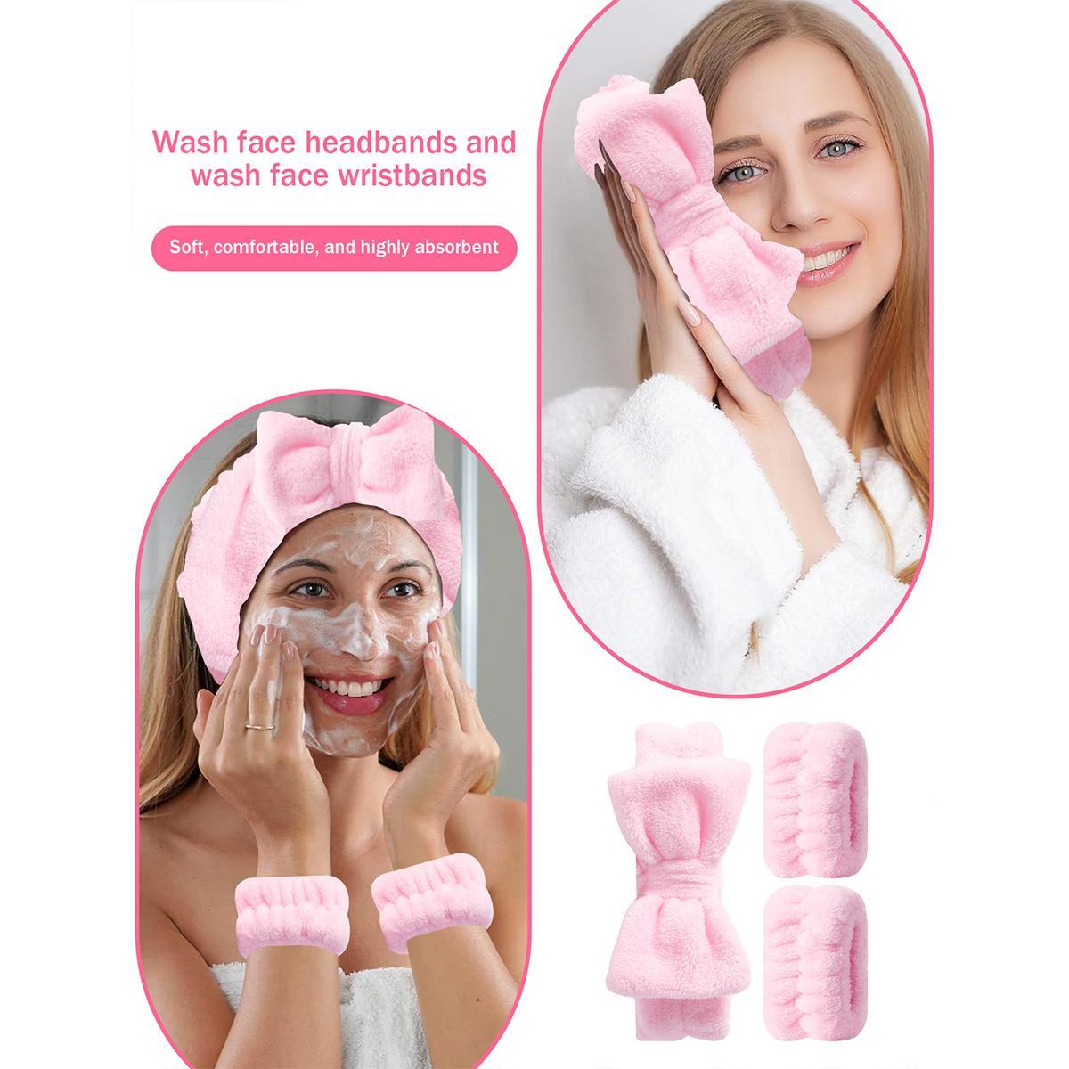 Makeup Tool Set, 45pcs/set Skincare Cosmetic Brushes & Sponges & Puffs & Headband & Wristbands & Brush Cleaning Pad, Professional Makeup Tools for Beginners, Makeup Brush Kit, Makeup Products, Applicator Setc, Valentine's Day Gift