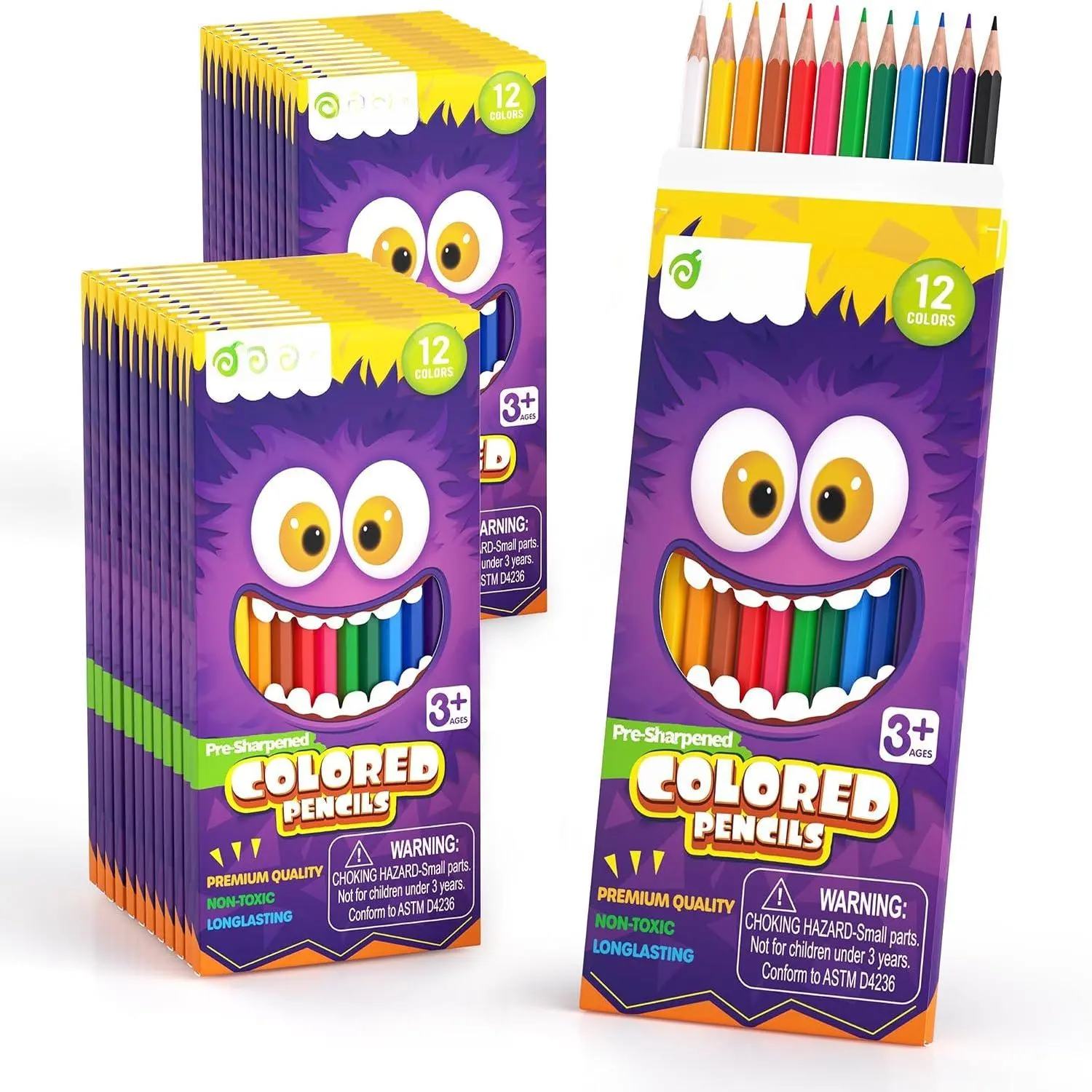 24 Packs Bulk Sharpened Colored Pencils,  to School Supplies | 288 Count Color Pencil Set, Classroom Prizes Return Gifts, Birthday Party Favors Goodie Bags Stuffers,  Arts and Crafts