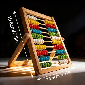 Abacus Toy Bead Frame - School Supplies, Office Supplies, Teaching Aids, Enhances Early Math Skills, Durable Counting and Arithmetic Toy, Improves Math Skills. Birthday Gift, Easter, Christmas Gift, Suitable School, Parent-Child