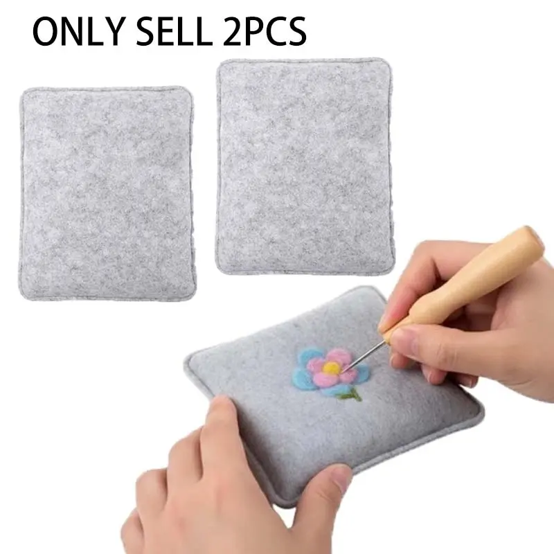 2pcs Premium Needle Felting Cushion, Foam Needle Felting Cushion Foam Tool, Needle Felting Cushion Enhance Your Embroidery Projects, DIY Needle Felting Supply For DIY Craft