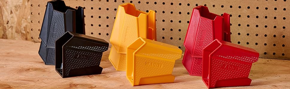 Drill Holder Power Tool Organizer, Universal Wall Mount Cordless Tool Rack for Milwaukee, Dewalt & More, 2-Pack, Black