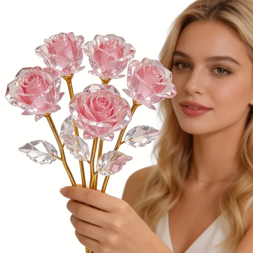 22pcs Preserved Rose Flowers, Realistic Rose Bouquet for Valentine's Day, Mother's Day Gift, Handmade Crafted Floral Arrangement