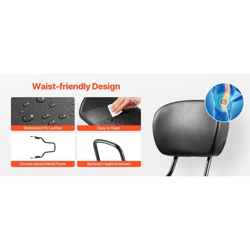 Detachable Motorcycle Passenger Backrest, Compatible with Harley-Davidson Touring, Street Glide, Road Glide, Road King, 16-Inch Height, Black