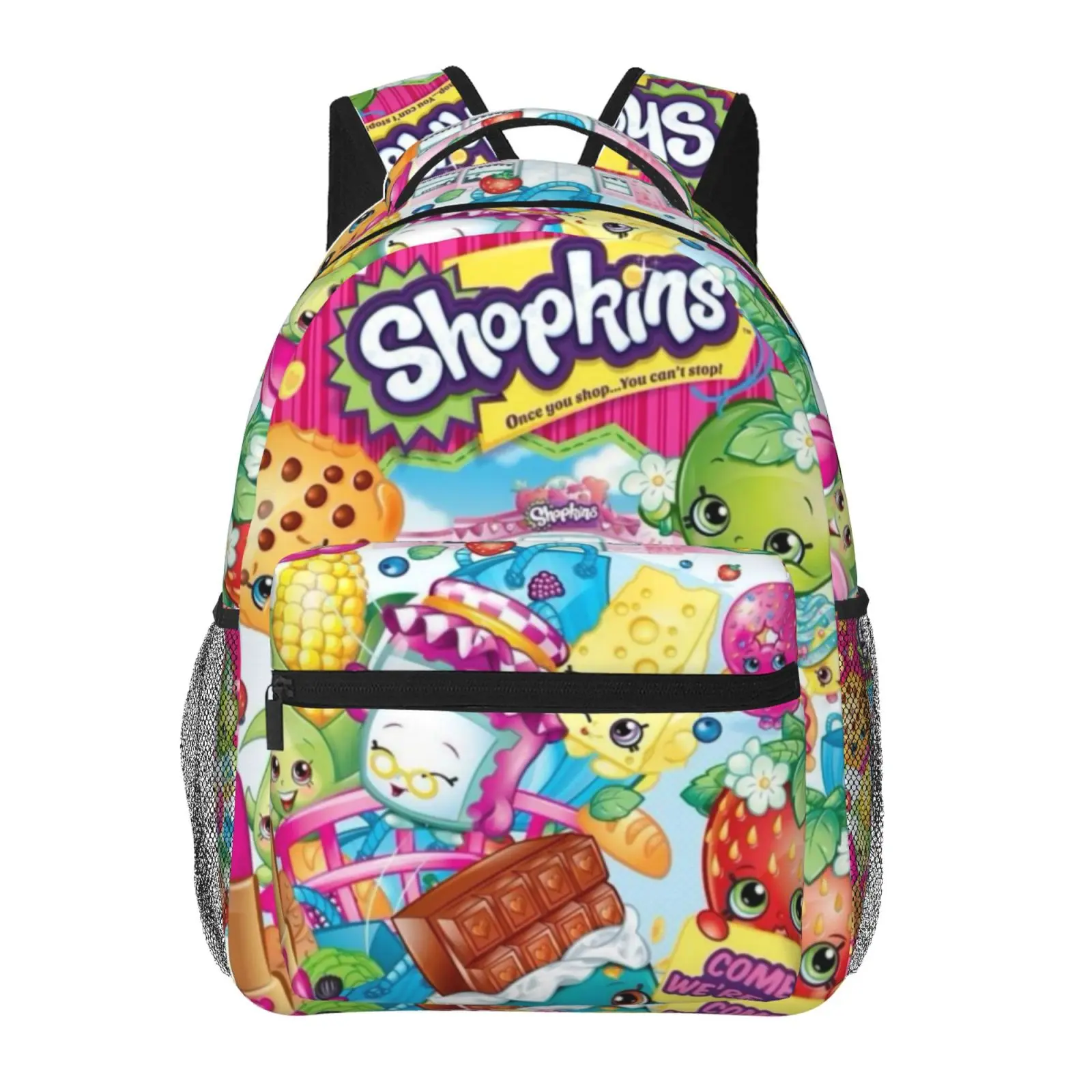 Kids backpack, Anime Shopkins6 School bag, Cute Cartoon Backpacks for girls boys, Adjustable Straps Bookbag for School Travel Office Daily Use
