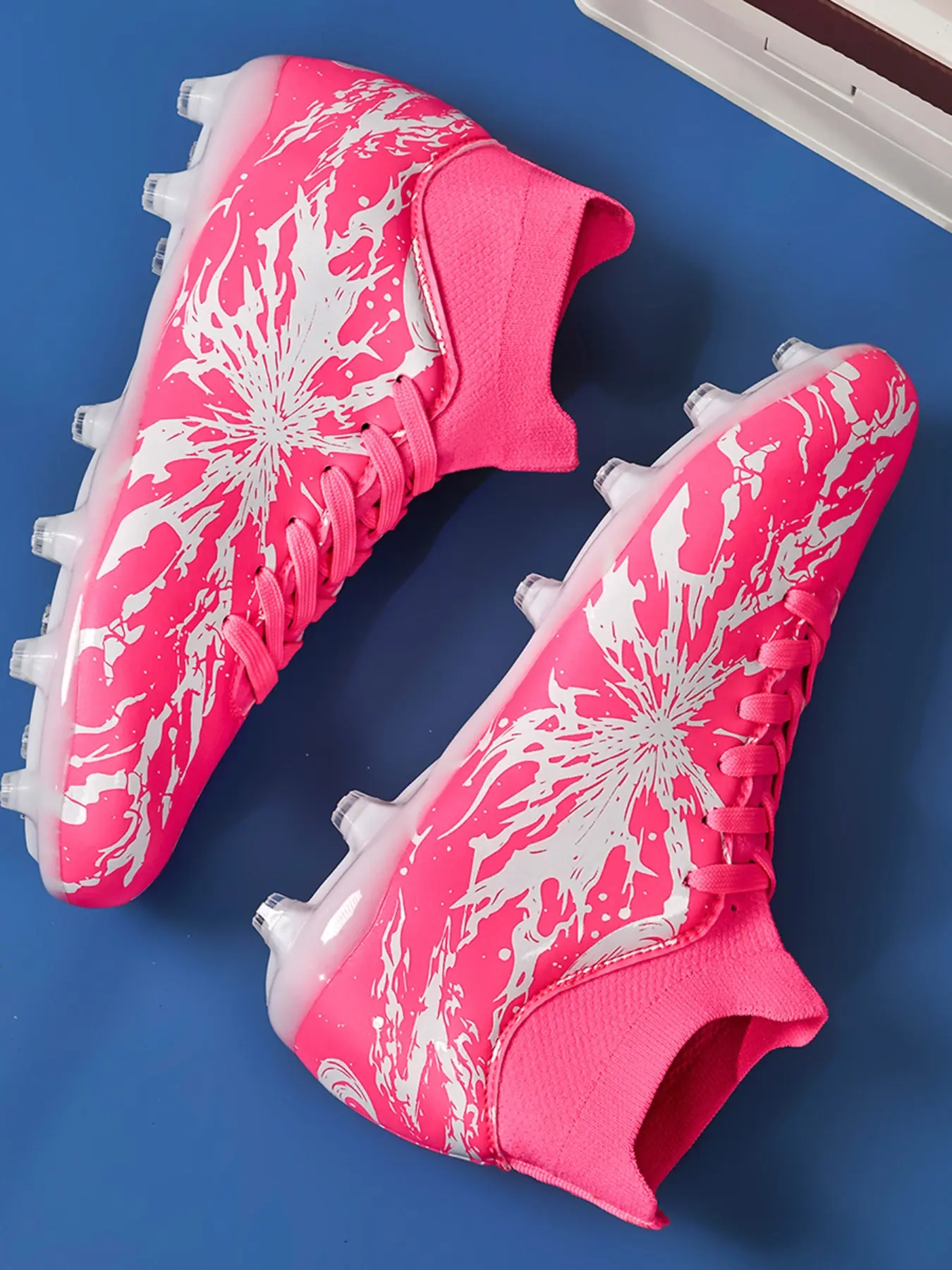 Men's Sporty Football Shoes, Football Boots, PU Upper, Tpu Sole, All Seasons, Strong Grip, Comfortable Fit, Ideal for Training and Leagues