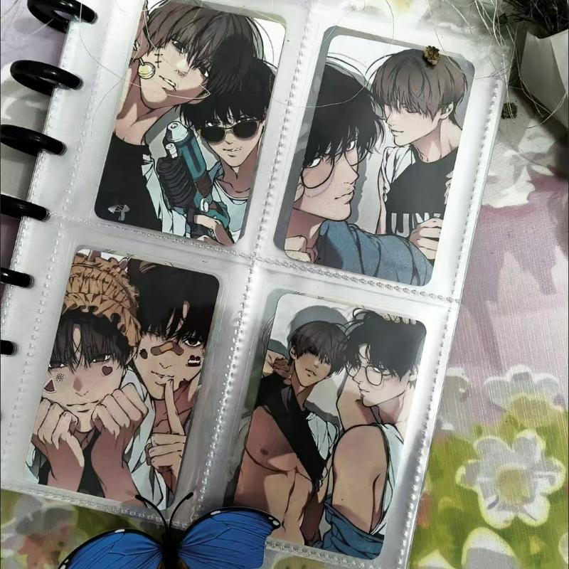 4 Pcs/set Korean Manga Lomo Card Chan Il‌,Ha Na‌,Hyun‌ Characters 3 Inches Small Cards Photocard Fans Collection Cosplay Gift