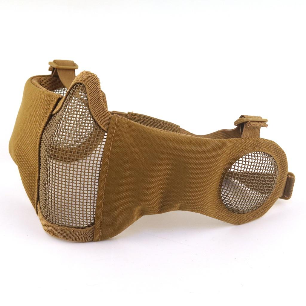 Iron mesh steel wire mask Outdoor field iron mesh mask, half-face steel wire mesh real CS protective mask
