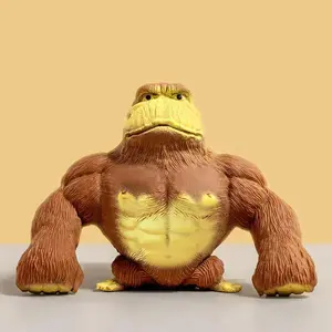 14cm Antistress Orangutan Fidget Toys Squishy Elastic Monkey Funny Decompression Gorilla Stress Relief Games Toy for Adults