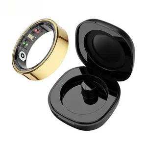 R09 Smart Ring with Charging Box,  Fitness SmartRing with Sleep Tracker 5ATM Waterproof, Long Standby Time, Record body temperature Wearable for Couple gift woman gift Christmas Gifts GiftsUnwrapped