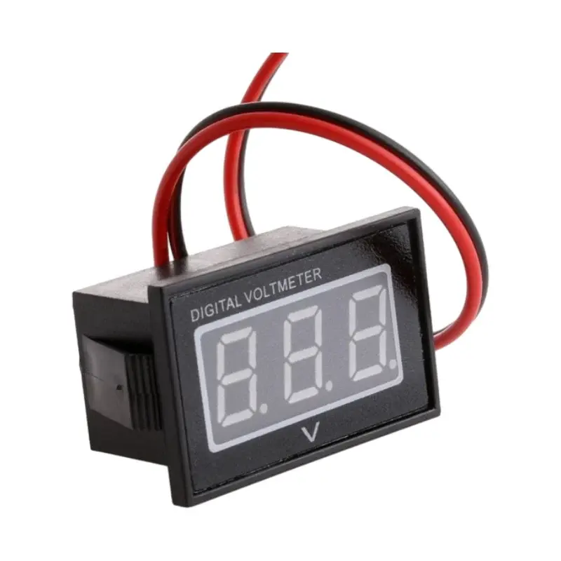 FridayParts V40D 12V 2.5-30V LED Voltage Meter DC Auto Gauge Digital Voltmeter