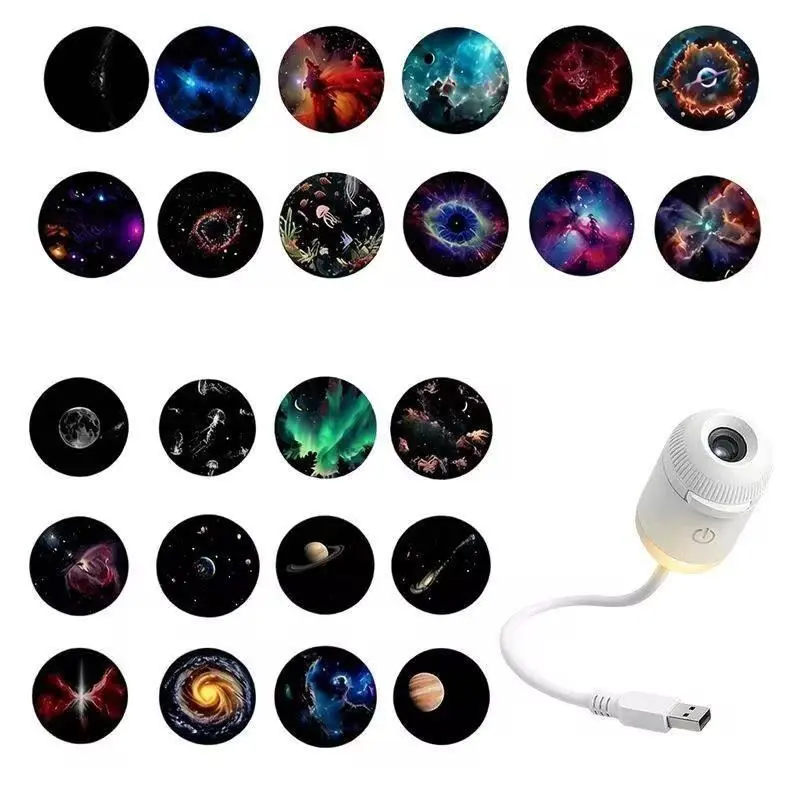 Multifunctional Portable Starry Sky Night Light Projector with Star Pattern, for Indoor Home & Festive Decoration Use, Indoor Use