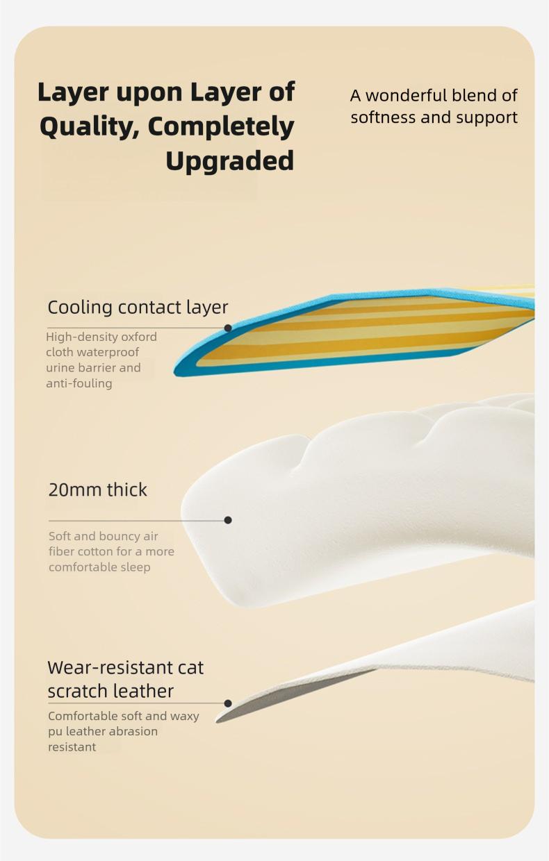 New all-season pet mat, double-sided, foldable, with handle, suitable for dogs and cats