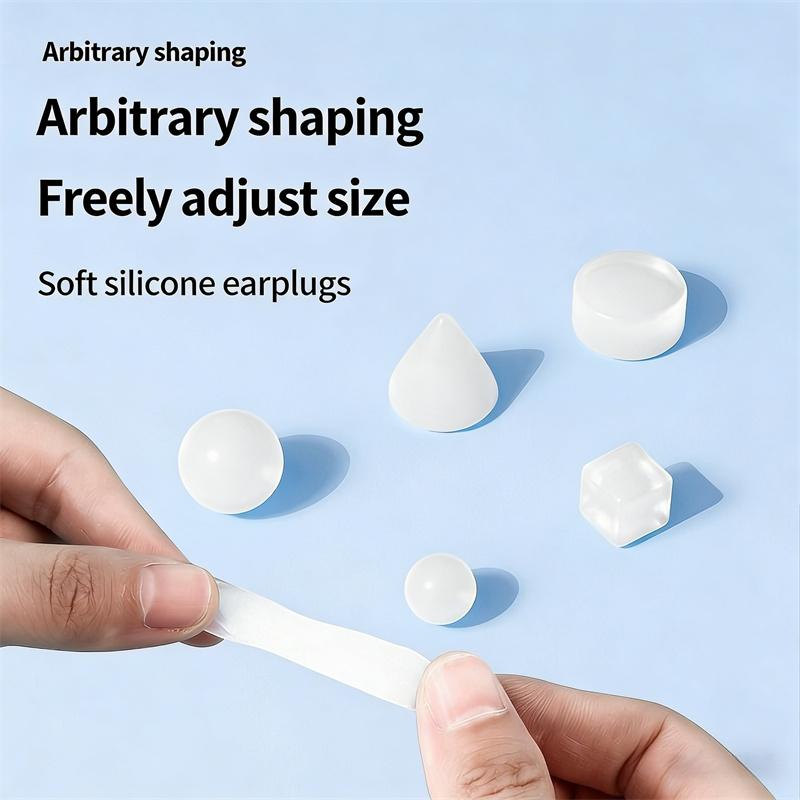 Unisex silicone mud earplugs moldable sound insulation noise reduction sleep sleep swimming waterproof study dormitory snoring anti-noise