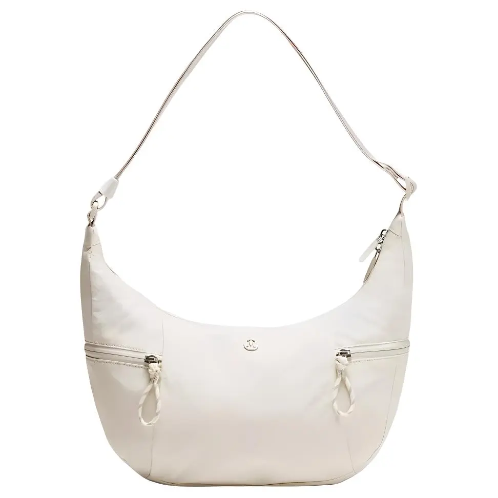 Lululemon Slouchy Sling 6L Crossbody Bag for Men and Women – Minimalist Recycled Nylon – Ivory