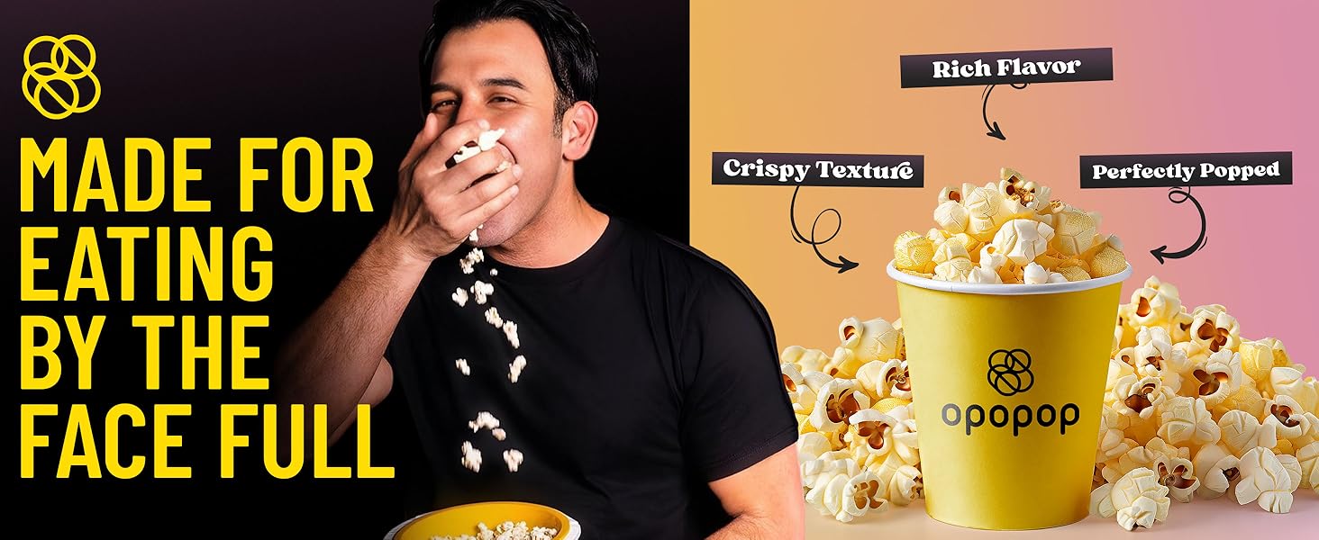 Microwave Popcorn Pop Cups Birthday Cake 6Pack, NonGMO Gourmet Popcorn Kernels Popcorn Flavoring, Gluten Free Snacks, Easy to Make and No Mess