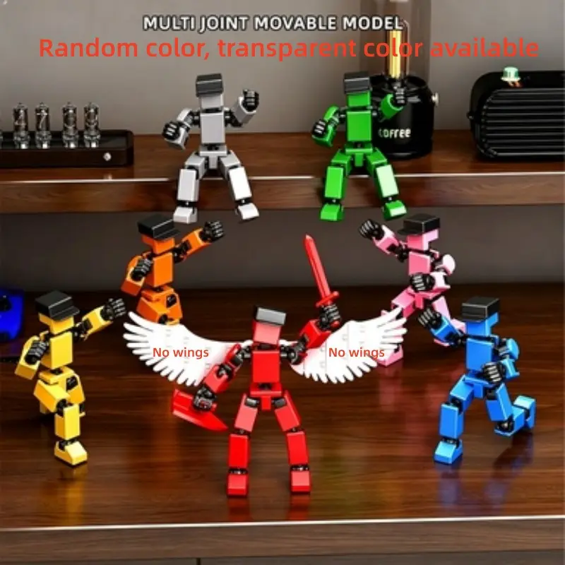 DIY 13 Joint 3D Action Figure, Adjustable Pose Human Model, Stress Relief Toy Gift, Stop Motion Animation, Party Gift, Collectible
