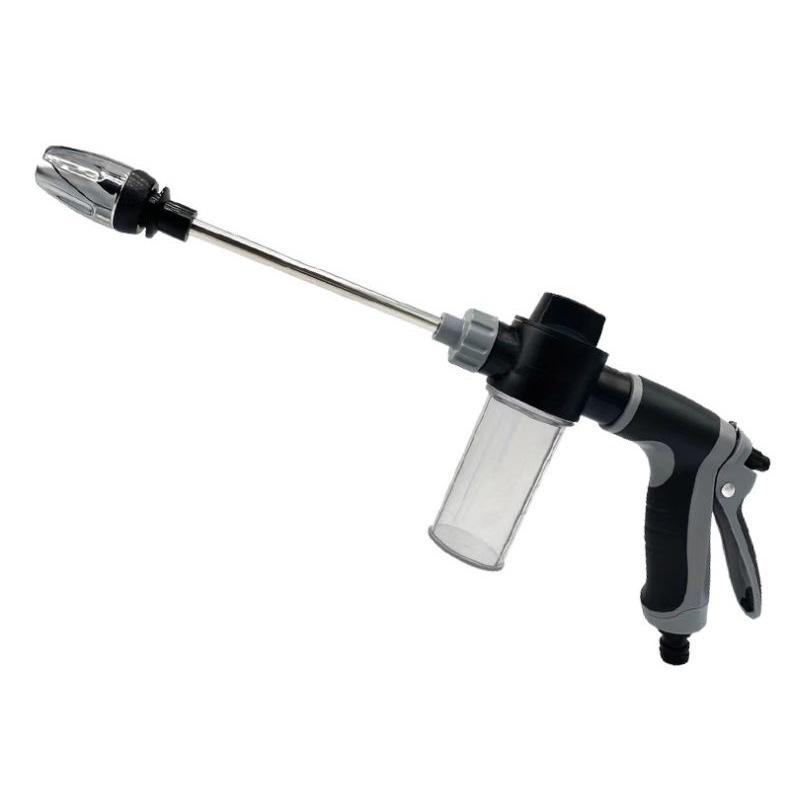 High Pressure Car Wash Gun, Upgrade Thick Rod, Plastic Body, Copper Nozzle, Garden Hose Sprayer, Multi-Function Watering Tool