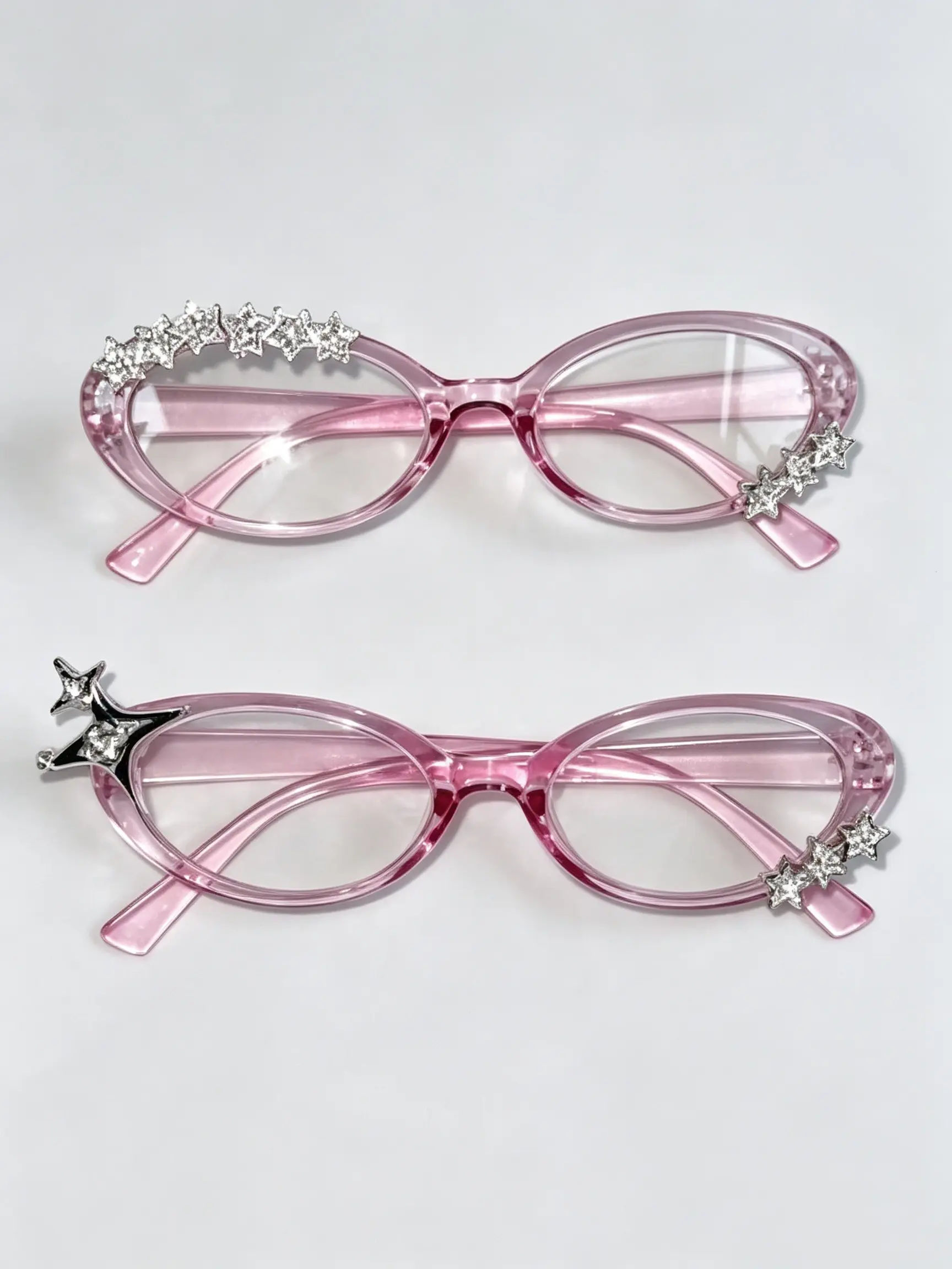 Cute Y2K Millennial Cat Glasses, Retro Plain Frame Sunglasses, Perfect for Street Photography, Fashionable Accessory, Trendy Frames