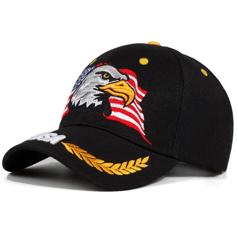 Unisex US Pride Baseball Cap with Trendy American Flag Eagle Emblem - Lightweight & Adjustable for Outdoor Sports and Hiking, Casual Sports & Outdoor Hats, Hiking / Light Outdoor