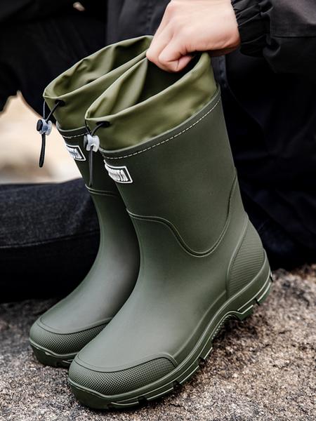 Men's & Women's High-Quality Anti-Slip Rain Boots with Cuff, Waterproof Kitchen Shoes, Garden Shoes, Motorcycle Boots, Fishing Shoes, Slip Resistant Boots, Waterproof Outdoor Footwear