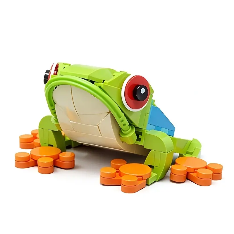 MOC Animal Series Tree Frog Model Building Blocks Idea Set Assembly Constructor Bricks Toys Friends Birthday Gift, Christmas Gift, Halloween Gifts