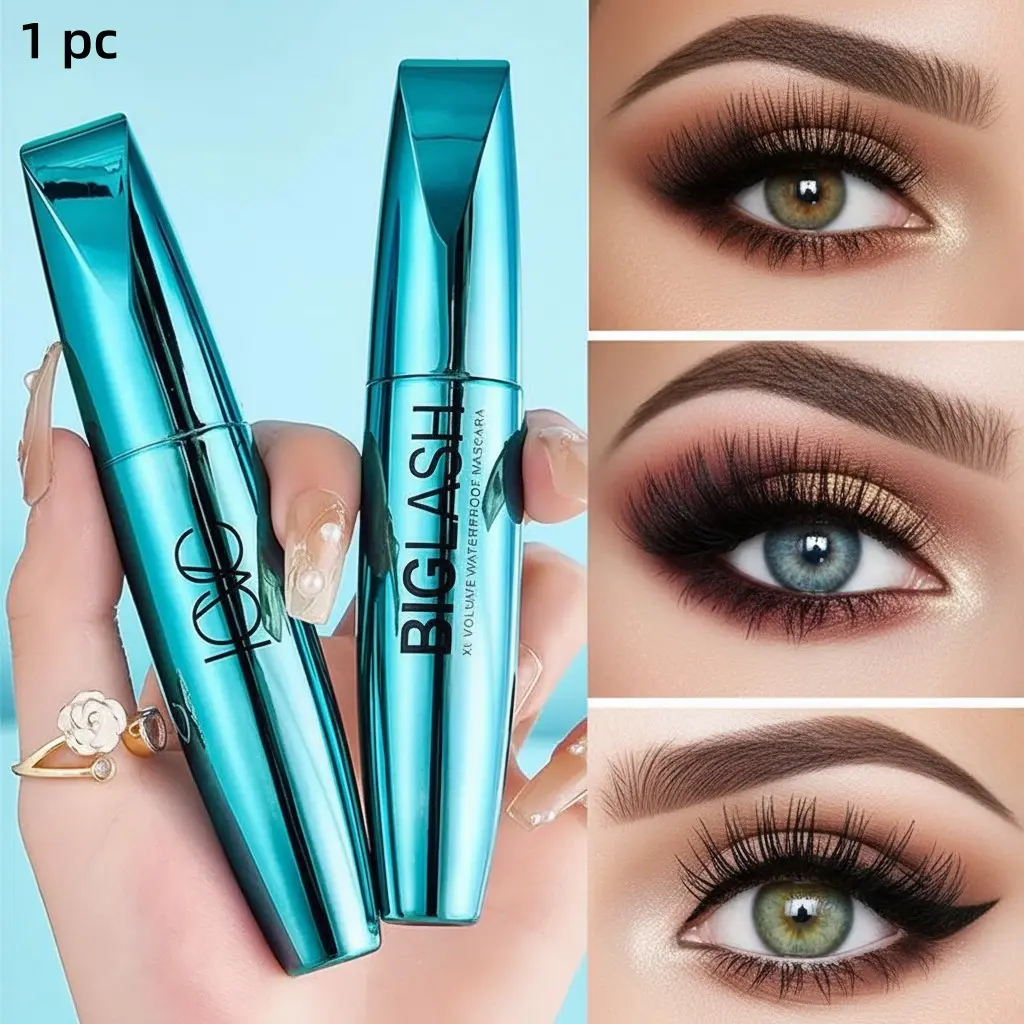 Large Capacity Mascara - Intense black, long-lasting and smudge-proof, Recommended mascara, Voluminous mascara, lengthening, volumizing, lashes are thick and well-defined, easy for beginners, suitable for all skin types, creates natural and full las