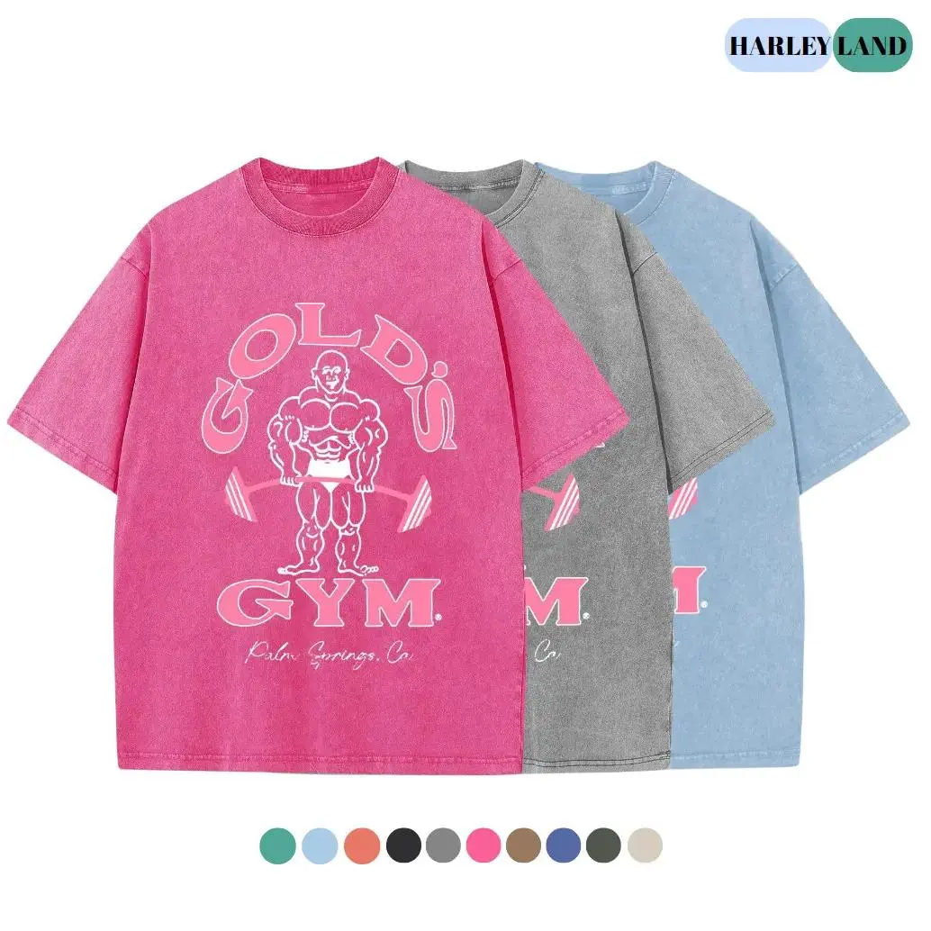 Women's Oversized Vintage Acid Wash Digital Print Pure Cotton Heavyweight T-Shirt - Round Neck, Machine Washable for Everyday Streetwear, Outdoors, Athletic, 2Xl, Casual, Shortsleeve, Loose, Tshirt, Top