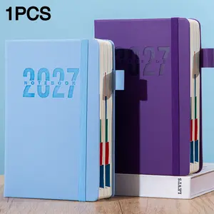1Pc A5 Hardcover ner with 5 Included Stickers. 2027 New Log. Self-discipline Check-in ner. Time Management Notebook. Efficiency-boosting Schedule and . and Personal ning Supplies. Hardcover Bound