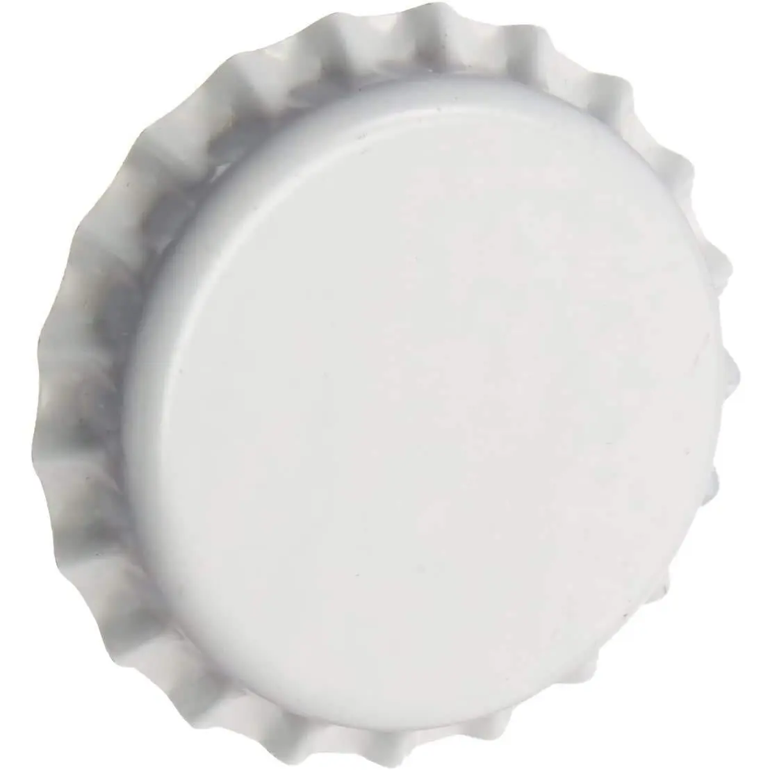 Beer Bottle Crown Caps - White - Oxygen Barrier - Glass, Steel -150 Count